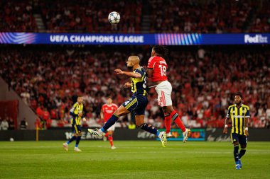 SL Benfica ve Fenerbahçe SK (Maciej Rogowski) arasında oynanan Şampiyonlar Ligi ön eleme maçında Sofya Amrabat ve Leandro Barreiro)