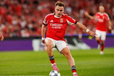 Kerem Akturkoglu SL Benfica ile Fenerbahçe SK (Maciej Rogowski) arasındaki Şampiyonlar Ligi ön eleme maçında görüldü.)