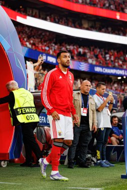 Vangelis Pavlidis, SL Benfica ve Fenerbahçe SK (Maciej Rogowski) arasındaki Şampiyonlar Ligi ön eleme maçında görüldü.)