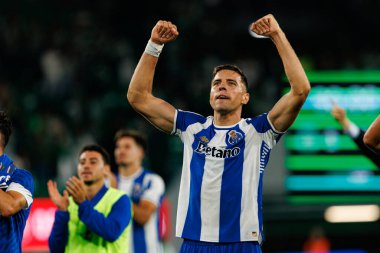 Jan Bednarek, Liga Portekiz maçında Sporting CP ve FC Porto takımları arasında kutlama yaparken görüldü (Maciej Rogowski / Ball Raw Images)