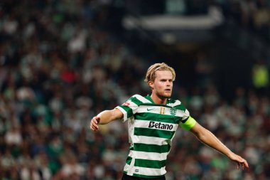 Morten Hjulmand, Liga Portekiz maçında Sporting CP ve FC Porto takımları arasında görüldü (Maciej Rogowski / Ball Raw Images)