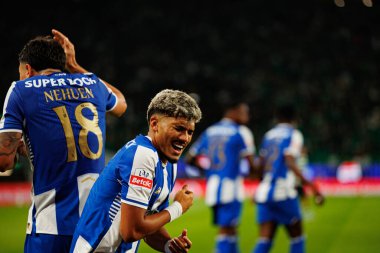 William Gomes ve Nehuen Perez, Liga Portekiz maçında Sporting CP ve FC Porto (Maciej Rogowski / Ball Raw Images) takımları arasında gol üstüne gol atarken görüldü.)