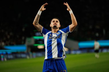 Borja Sainz, Liga Portekiz maçında Sporting CP ve FC Porto takımları arasında gol üstüne gol atarken görüldü (Maciej Rogowski / Ball Raw Images)