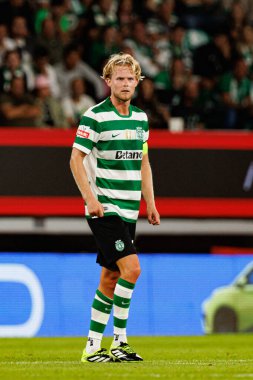 Morten Hjulmand, Liga Portekiz maçında Sporting CP ve FC Porto takımları arasında görüldü (Maciej Rogowski / Ball Raw Images)