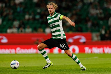 Morten Hjulmand, Liga Portekiz maçında Sporting CP ve FC Porto takımları arasında görüldü (Maciej Rogowski / Ball Raw Images)