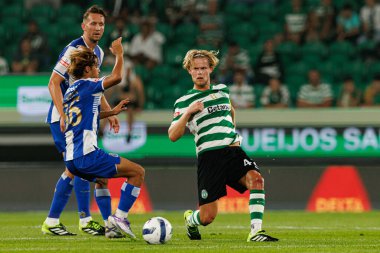 Morten Hjulmand, Liga Portekiz maçında Sporting CP ve FC Porto takımları arasında görüldü (Maciej Rogowski / Ball Raw Images)