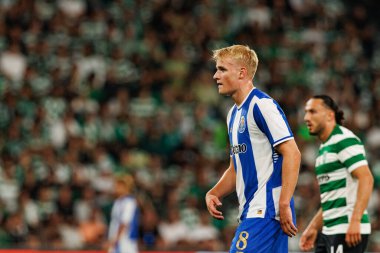 Denis Froholdt, Liga Portekiz maçında Sporting CP ve FC Porto takımları arasında görüldü (Maciej Rogowski / Ball Raw Images)