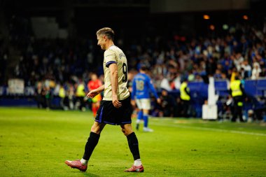 Robert Lewandowski seen during LaLiga EA SPORTS game between teams of Real Oviedo  and FC Barcelona at Carlos Tartiere Stadium (Maciej Rogowski/Ball Raw Images)