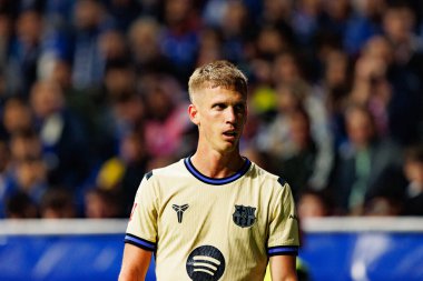 Dani Olmo seen during LaLiga EA SPORTS game between teams of Real Oviedo  and FC Barcelona at Carlos Tartiere Stadium (Maciej Rogowski/Ball Raw Images)