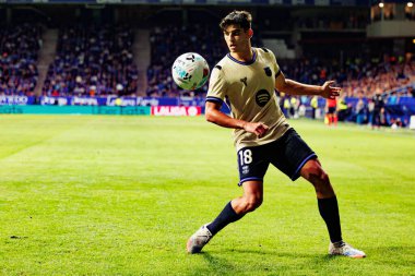 Gerard Martin seen during LaLiga EA SPORTS game between teams of Real Oviedo  and FC Barcelona at Carlos Tartiere Stadium (Maciej Rogowski/Ball Raw Images)