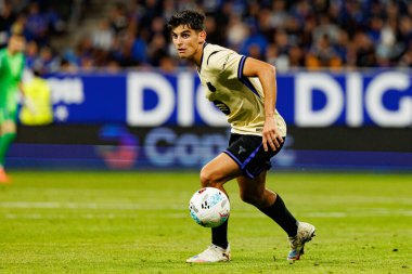 Gerard Martin seen during LaLiga EA SPORTS game between teams of Real Oviedo  and FC Barcelona at Carlos Tartiere Stadium (Maciej Rogowski/Ball Raw Images)