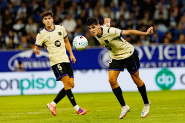 Gerard Martin seen during LaLiga EA SPORTS game between teams of Real Oviedo  and FC Barcelona at Carlos Tartiere Stadium (Maciej Rogowski/Ball Raw Images)