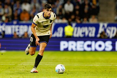 Gerard Martin seen during LaLiga EA SPORTS game between teams of Real Oviedo  and FC Barcelona at Carlos Tartiere Stadium (Maciej Rogowski/Ball Raw Images)