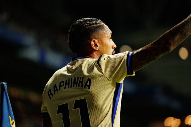 Raphinha seen during LaLiga EA SPORTS game between teams of Real Oviedo  and FC Barcelona at Carlos Tartiere Stadium (Maciej Rogowski/Ball Raw Images)