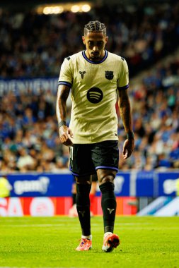 Raphinha seen during LaLiga EA SPORTS game between teams of Real Oviedo  and FC Barcelona at Carlos Tartiere Stadium (Maciej Rogowski/Ball Raw Images)