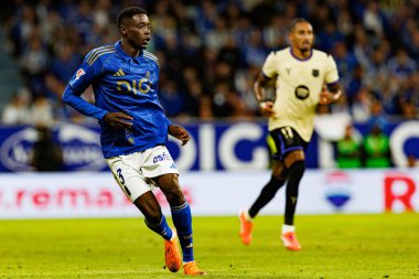 Abdel Rahim Alhassan seen during LaLiga EA SPORTS game between teams of Real Oviedo  and FC Barcelona at Carlos Tartiere Stadium (Maciej Rogowski/Ball Raw Images)