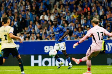 Eric Bailly seen during LaLiga EA SPORTS game between teams of Real Oviedo  and FC Barcelona at Carlos Tartiere Stadium (Maciej Rogowski/Ball Raw Images)