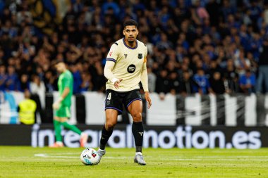 Ronald Araujo seen during LaLiga EA SPORTS game between teams of Real Oviedo  and FC Barcelona at Carlos Tartiere Stadium (Maciej Rogowski/Ball Raw Images)