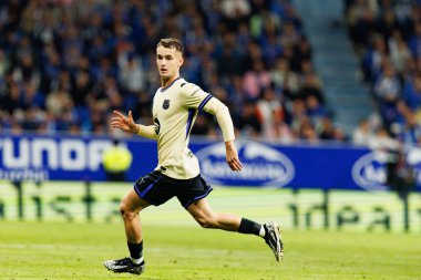Marc Casao seen during LaLiga EA SPORTS game between teams of Real Oviedo  and FC Barcelona at Carlos Tartiere Stadium (Maciej Rogowski/Ball Raw Images)