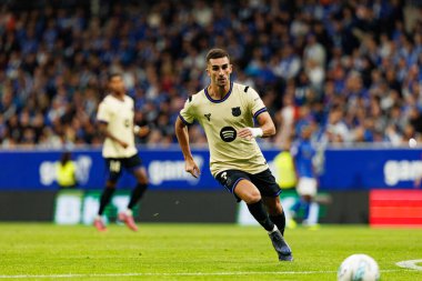 Ferran Torres seen during LaLiga EA SPORTS game between teams of Real Oviedo  and FC Barcelona at Carlos Tartiere Stadium (Maciej Rogowski/Ball Raw Images)
