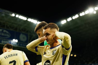 Marc Casado seen during LaLiga EA SPORTS game between teams of Real Oviedo  and FC Barcelona at Carlos Tartiere Stadium (Maciej Rogowski/Ball Raw Images)
