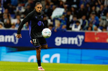 Raphinha seen during LaLiga EA SPORTS game between teams of Real Oviedo  and FC Barcelona at Carlos Tartiere Stadium (Maciej Rogowski/Ball Raw Images)