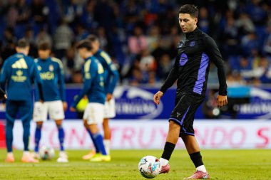Roony Bardghji seen during LaLiga EA SPORTS game between teams of Real Oviedo  and FC Barcelona at Carlos Tartiere Stadium (Maciej Rogowski/Ball Raw Images)