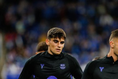 Gerard Martin seen during LaLiga EA SPORTS game between teams of Real Oviedo  and FC Barcelona at Carlos Tartiere Stadium (Maciej Rogowski/Ball Raw Images)