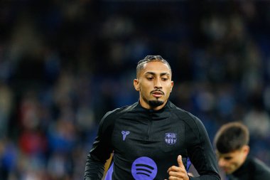 Raphinha seen during LaLiga EA SPORTS game between teams of Real Oviedo  and FC Barcelona at Carlos Tartiere Stadium (Maciej Rogowski/Ball Raw Images)