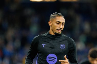 Raphinha seen during LaLiga EA SPORTS game between teams of Real Oviedo  and FC Barcelona at Carlos Tartiere Stadium (Maciej Rogowski/Ball Raw Images)