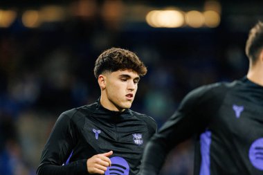 Pau Cubarsi seen during LaLiga EA SPORTS game between teams of Real Oviedo  and FC Barcelona at Carlos Tartiere Stadium (Maciej Rogowski/Ball Raw Images)