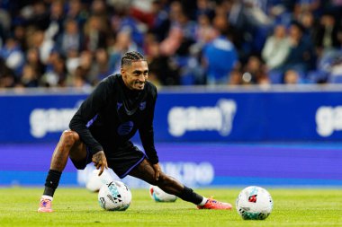 Raphinha seen during LaLiga EA SPORTS game between teams of Real Oviedo  and FC Barcelona at Carlos Tartiere Stadium (Maciej Rogowski/Ball Raw Images)