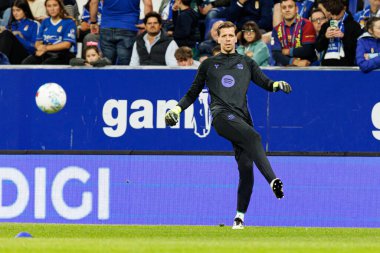 Wojciech Szczesny seen during LaLiga EA SPORTS game between teams of Real Oviedo  and FC Barcelona at Carlos Tartiere Stadium (Maciej Rogowski/Ball Raw Images)