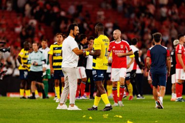 Cesar Peixoto and Marvin Elimbi seen during Liga Portugal game between SL Benfica and Gil Vicente FC (Ball Raw Images/ Maciej Rogowski)