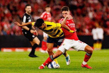 Luis Esteves and Georgiy Sudakov seen during Liga Portugal game between SL Benfica and Gil Vicente FC (Ball Raw Images/ Maciej Rogowski)