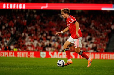 Andreas Schjelderup seen during Liga Portugal game between SL Benfica and Gil Vicente FC (Ball Raw Images/ Maciej Rogowski)