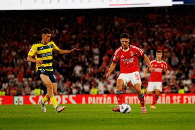 Santiago Santi Garcia and Georgiy Sudakov seen during Liga Portugal game between SL Benfica and Gil Vicente FC (Ball Raw Images/ Maciej Rogowski)