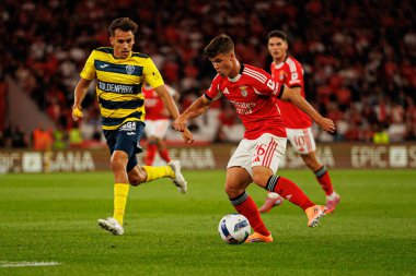 Facundo Caseres and Samuel Dahl seen during Liga Portugal game between SL Benfica and Gil Vicente FC (Ball Raw Images/ Maciej Rogowski)