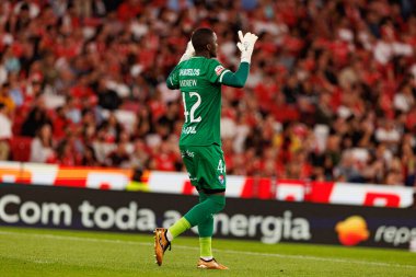 Players of Gil Vicente seen celebrating after goal from Luis Esteves during Liga Portugal game between SL Benfica and Gil Vicente FC (Ball Raw Images/ Maciej Rogowski)