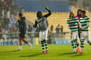 Geovany Quenda seen during Liga Portugal game between teams of GD Estoril Praia and Sporting CP at Estadio Antonio Coimbra da Mota (Maciej Rogowski/Ball Raw Images)
