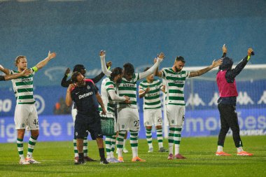 Players of Sporting  seen during Liga Portugal game between teams of GD Estoril Praia and Sporting CP at Estadio Antonio Coimbra da Mota (Maciej Rogowski/Ball Raw Images)