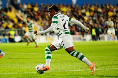 Alisson Santos seen during Liga Portugal game between teams of GD Estoril Praia and Sporting CP at Estadio Antonio Coimbra da Mota (Maciej Rogowski/Ball Raw Images)
