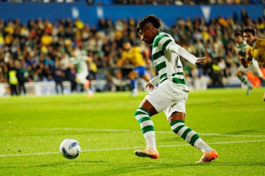 Alisson Santos seen during Liga Portugal game between teams of GD Estoril Praia and Sporting CP at Estadio Antonio Coimbra da Mota (Maciej Rogowski/Ball Raw Images)