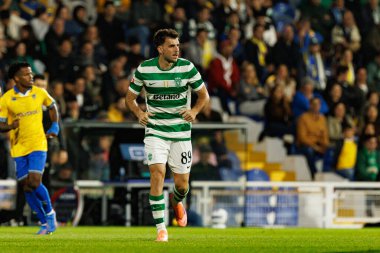 Fotis Ioannidis seen during Liga Portugal game between teams of GD Estoril Praia and Sporting CP at Estadio Antonio Coimbra da Mota (Maciej Rogowski/Ball Raw Images)