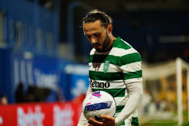 Giorgi Kochorashvili seen during Liga Portugal game between teams of GD Estoril Praia and Sporting CP at Estadio Antonio Coimbra da Mota (Maciej Rogowski/Ball Raw Images)