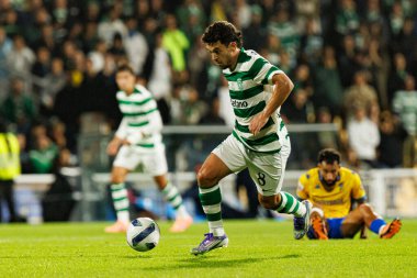 Pedro Goncalves seen during Liga Portugal game between teams of GD Estoril Praia and Sporting CP at Estadio Antonio Coimbra da Mota (Maciej Rogowski/Ball Raw Images)