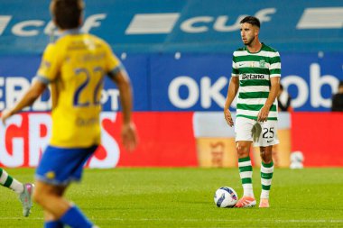 Goncalo Inacio seen during Liga Portugal game between teams of GD Estoril Praia and Sporting CP at Estadio Antonio Coimbra da Mota (Maciej Rogowski/Ball Raw Images)