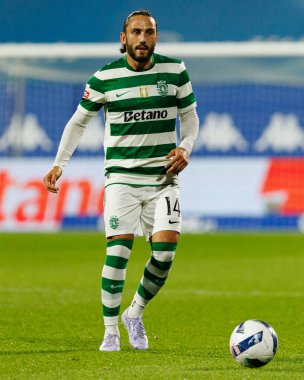 Giorgi Kochorashvili seen during Liga Portugal game between teams of GD Estoril Praia and Sporting CP at Estadio Antonio Coimbra da Mota (Maciej Rogowski/Ball Raw Images)