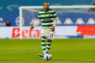 Giorgi Kochorashvili seen during Liga Portugal game between teams of GD Estoril Praia and Sporting CP at Estadio Antonio Coimbra da Mota (Maciej Rogowski/Ball Raw Images)