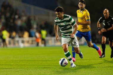 Pedro Goncalves seen during Liga Portugal game between teams of GD Estoril Praia and Sporting CP at Estadio Antonio Coimbra da Mota (Maciej Rogowski/Ball Raw Images)